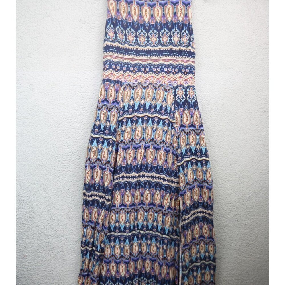 Poema Sleeveless Open Back Strappy Maxi Dress-Large-Boho-Whimsigoth-Festival